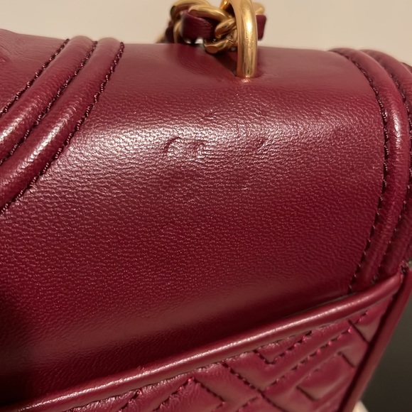 Tory Burch Fleming convertible shoulder bag imperial garnet - Picture 6 of 10